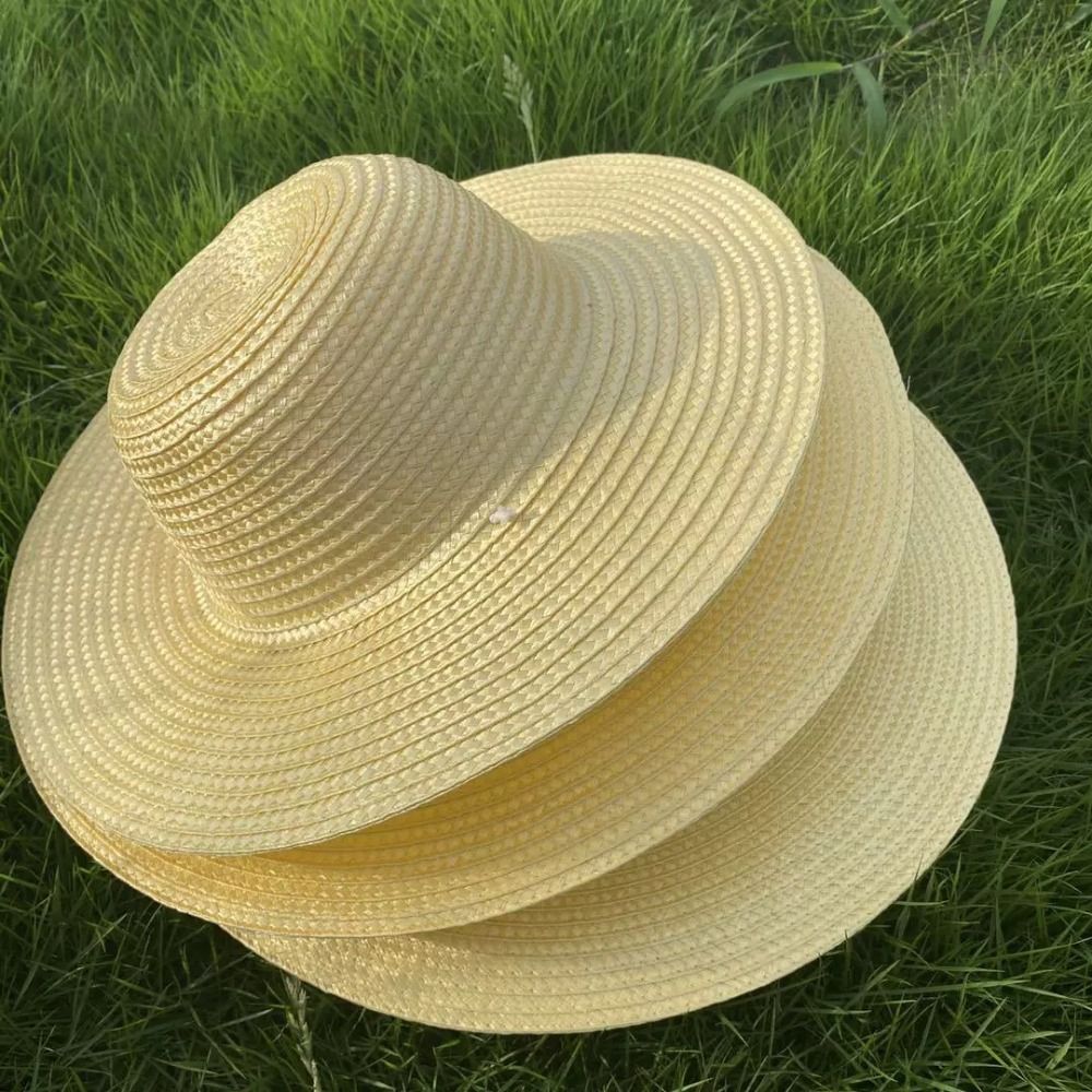 Bucket Hat Straw - قبعة صيفية واسعة الحواف من القش